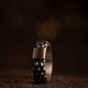 Octopus ring met goud